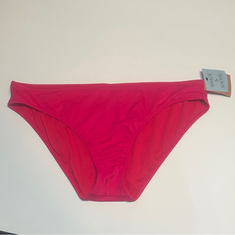 Shade & Shore Women's Bright Pink Bikini Bottom